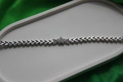 Taşlı Yıldız Bileklik (Gümüş Rengi)