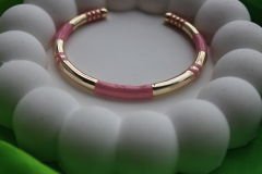 Pembe Taş Desenli Bilezik