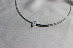 Sedef Pin Kolye (Gümüş Rengi)