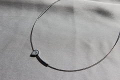 Sedef Pin Kolye (Gümüş Rengi)